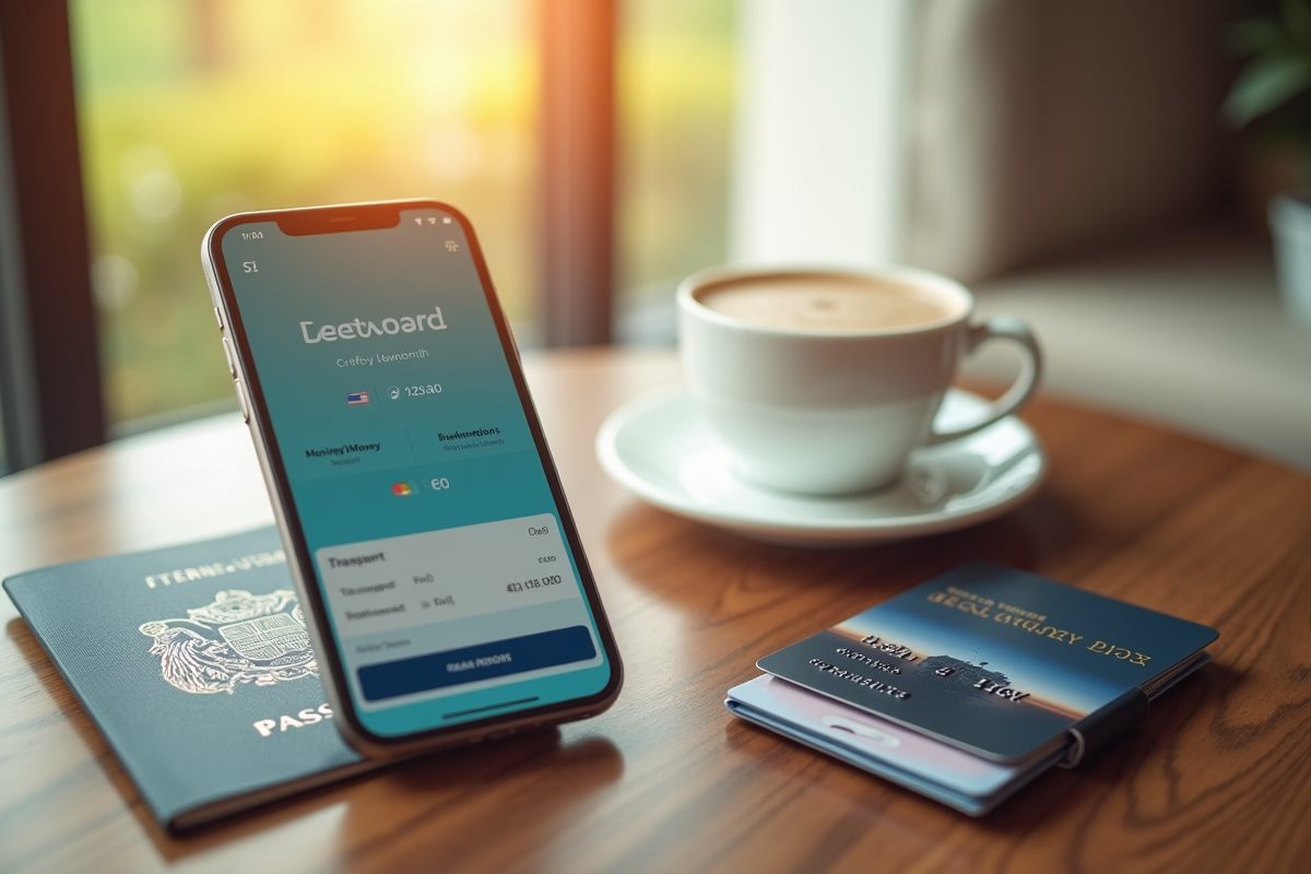 Smartphone avec application de transfert d
